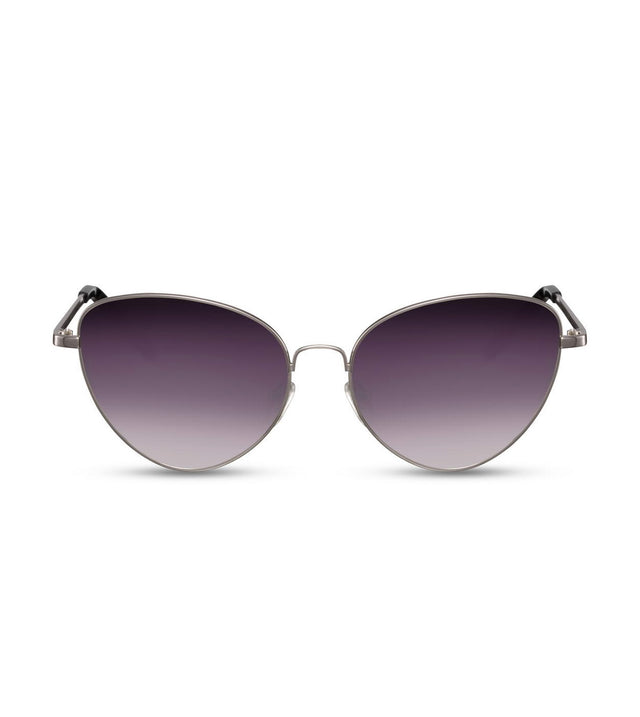 Simple Cat Eye Sunglasses With Smoke Lens