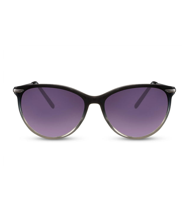 Cat Eye Sunglasses in Black With Smoke Lens