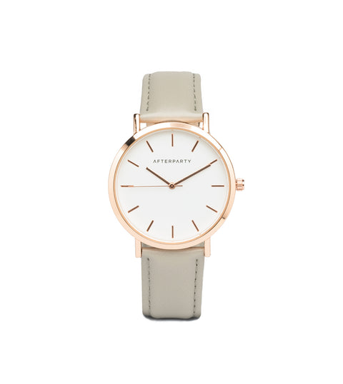 Grey Rose Gold Watch