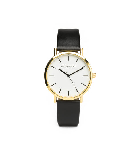 Black Yellow Gold Classic Watch