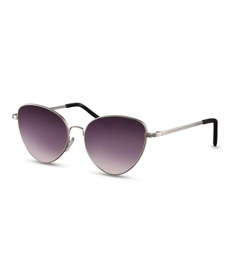 Simple Cat Eye Sunglasses With Smoke Lens