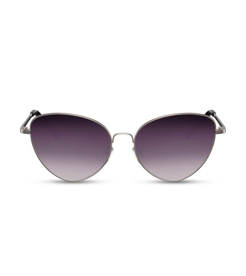 Simple Cat Eye Sunglasses With Smoke Lens