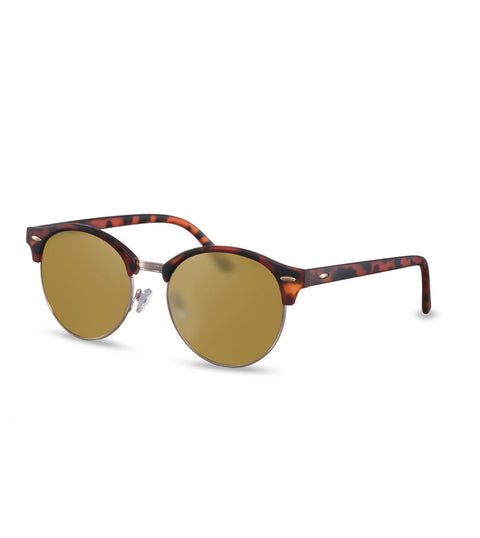 Retro Sunglasses in Tortoiseshell With Gold Smoke Lens