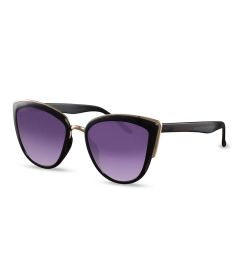 Cat Eye Smoke Purple Lens Sunglasses