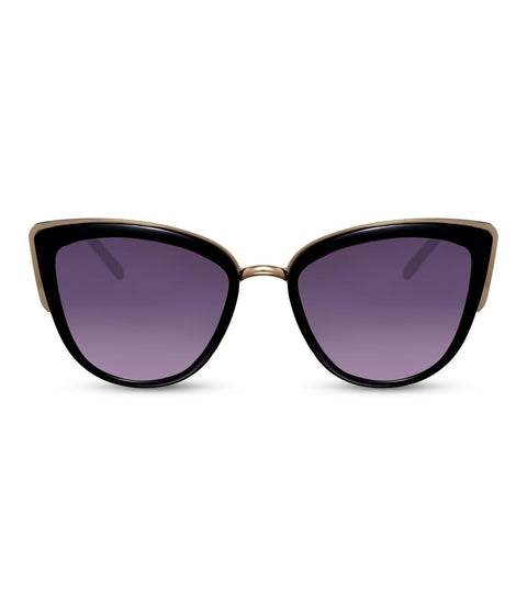  Cat Eye Smoke Purple Lens Sunglasses