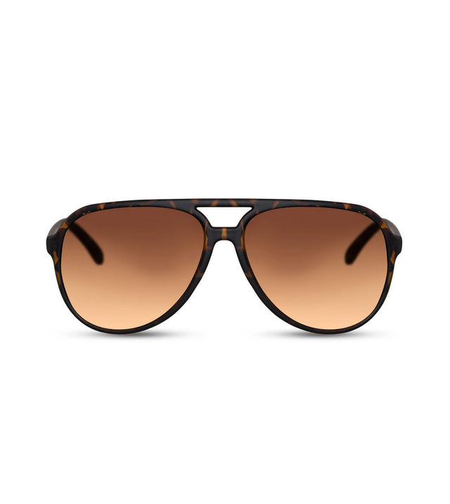 Aviator Sunglasses in Tortoiseshell With Brown Lens