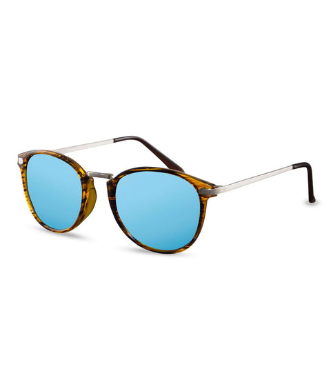 Flash Mirror Blue and Tortoiseshell Sunglasses