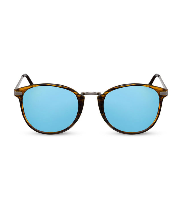 Flash Mirror Blue and Tortoiseshell Sunglasses