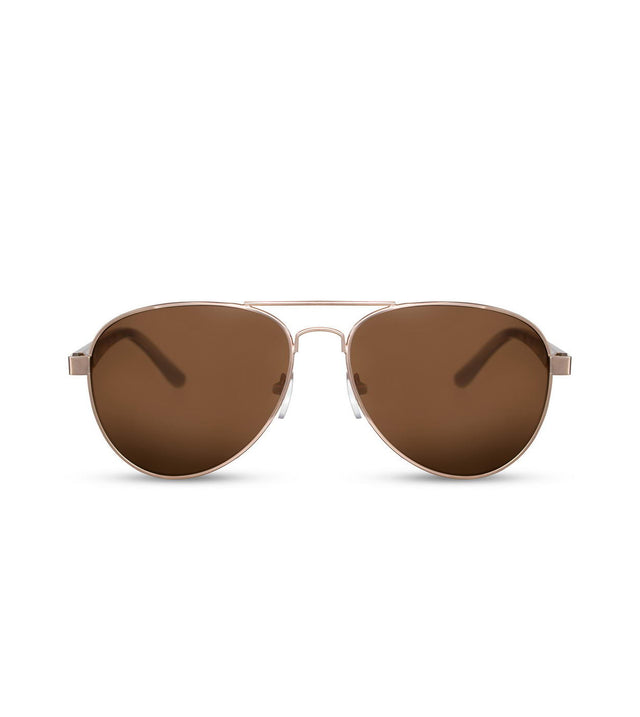 Brown Smoke Aviator Sunglasses
