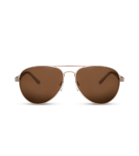 Brown Smoke Aviator Sunglasses