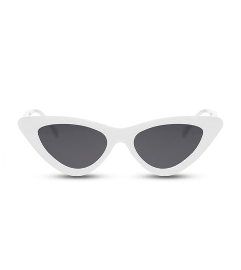 Cat Eye Sunglasses in White