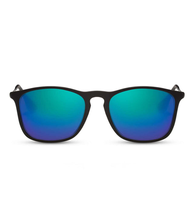 Blue Flash Sunglasses in Black
