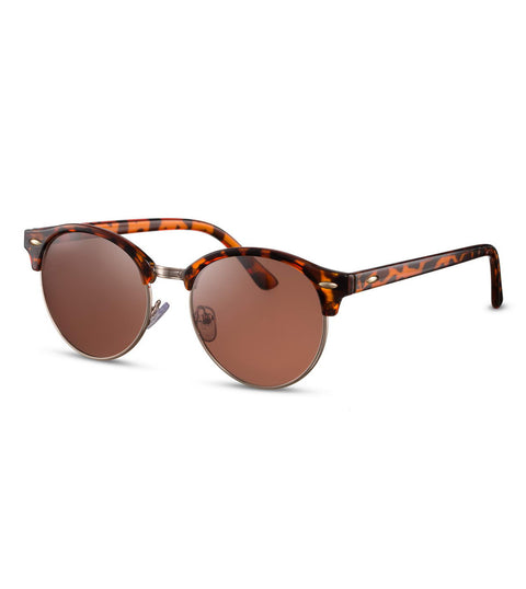 Retro Sunglasses in Tortoiseshell With Brown Smoke Lens